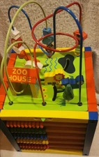 Rare Large Wooden Toddler activity cube in GC dry erase magnet board (read desc)