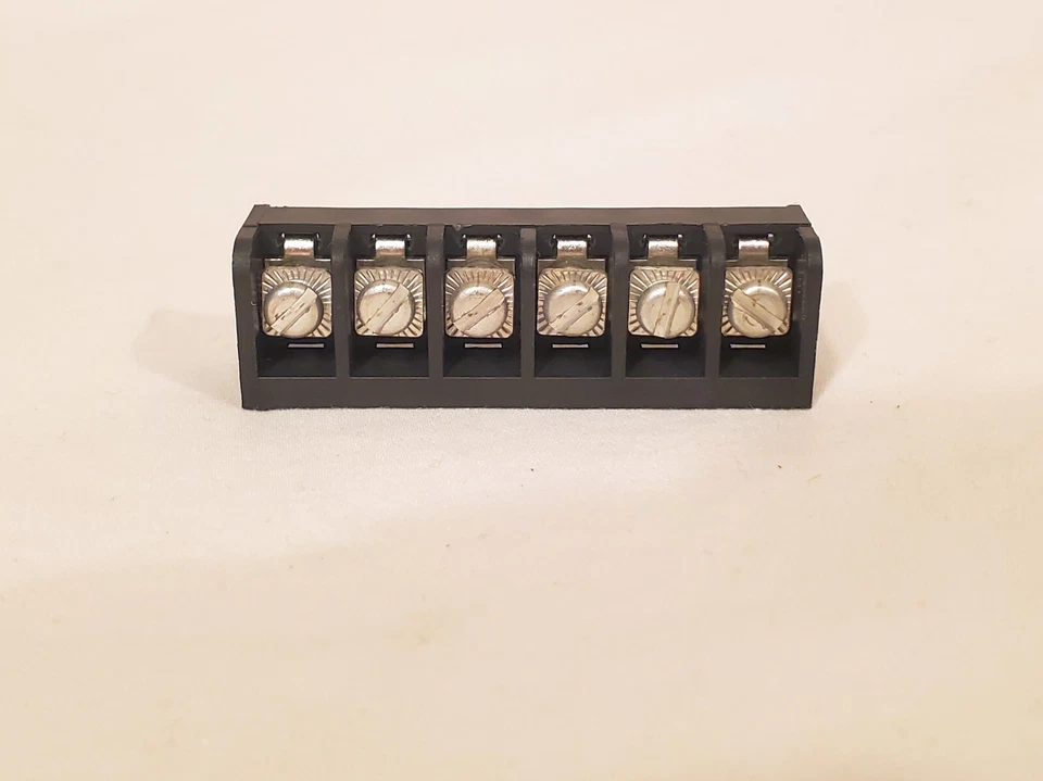 Reed RDI ( TE Connectivity) 6PCV-06 Barrier Terminal Blocks Strip - 10 pieces - Image 3 of 4