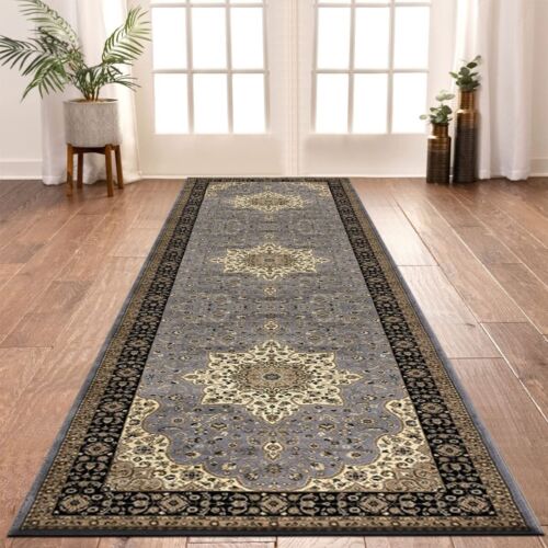 Traditional Runner Rug Vintage Long Hall Bedroom Lounge Carpet Turkish Floor Mat - Picture 24 of 27