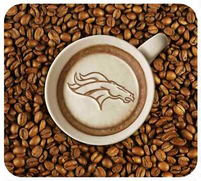 DENVER BRONCOS LATTEAM COFFEE ART MOUSE PAD