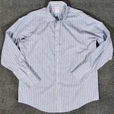 Brooks Brothers Shirt Mens 17 35 French Cuff Long Sleeve Button Up Non-Iron