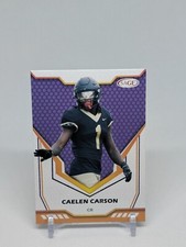2024 SAGE🔥CAELEN CARSON🔥MINT?!🔥RARE PURPLE🔥WAKE FOREST/COWBOYS🔥RC #175🔥📈