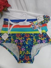 Rene Rofe Panties 5 Pk Hipster M NWT Multi-Color, Patterns Cotton/Spandex Bonus