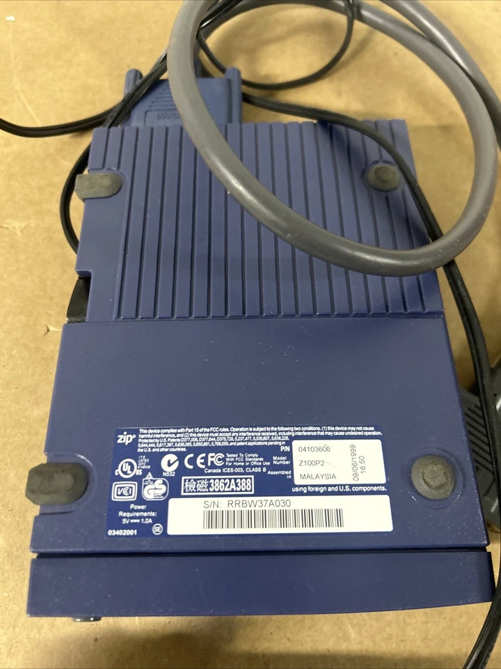Câble De Disque Dur Externe Iomega Zip 100MB Z100P2, Alimentation Et Cordon #I3A - Photo 4/4