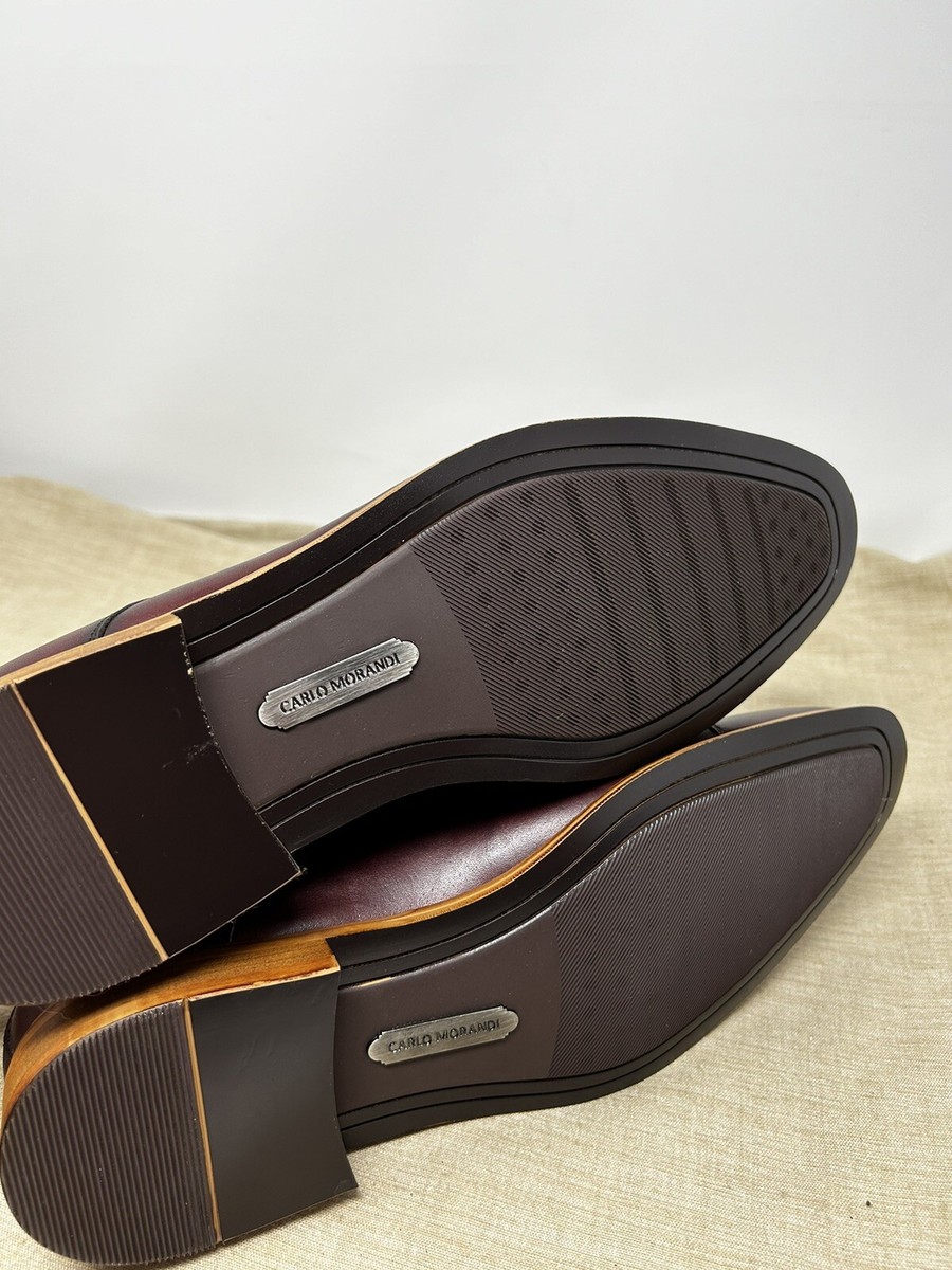 Carlo Morandi  900D70  Brown Cherry Leather Dress Shoes Size 8.5M Carlo Morandi 900D70 Brown Cherry Leather Dress Shoes Size  main image 3