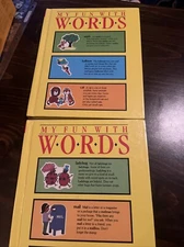 My Fun With Words Dictionary Books 1 & 2 James Ertel 1991 Hardcover Set