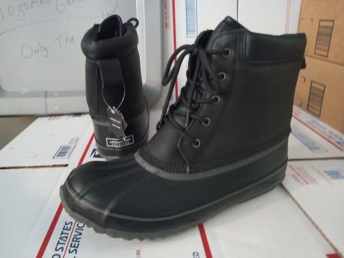 London Fog Ashford 2 Black Waterproof Shell Winter Boots 