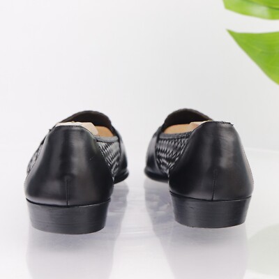 Bragano Cole Haan M\'s Loafer Size 9.5 Narrow Woven Black Tassel Dress Shoe Italy Bragano Cole Haan Mens Loafer Size 9.5 WIDE Woven Black  main image 3