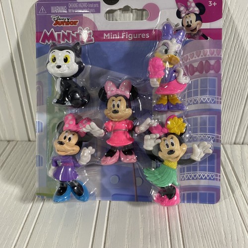 Disney Juniors figures Minnie Mouse, Daisy, And Figaro.