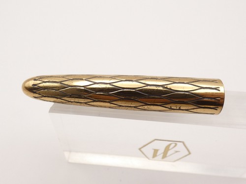 Vintage Lady Sheaffer VIII Balicon Black on Gold Fountain Pen, M Nib *Ex Cond* - Bild 10 von 14
