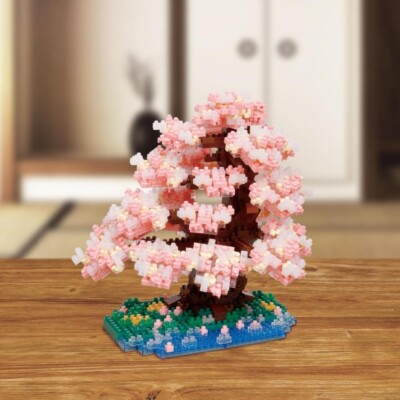 Kawada Nanoblock NBM-048 – Cerisier Yoshino (990 Pièces), Neuf