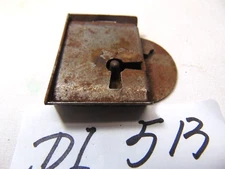 Antique Rounded Half Mortise Lock Pat 24 1885 1895 No Key