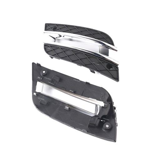 Pair Chrome Fog Light Cover Front Bumper Grille For Mercedes ML350 ML450 09-11 - Picture 2 of 5