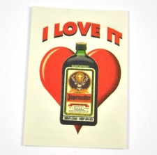 Jägermeister USA 1997 temporäres Tattoos - Herz Flasche Motiv - I Love It