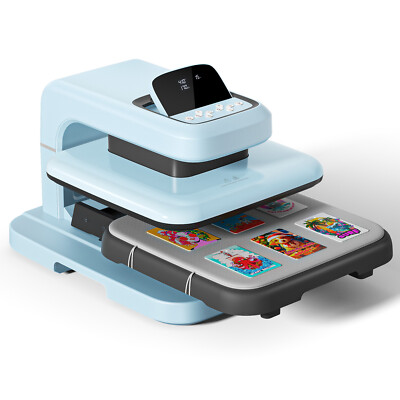 HTVRONT 15''x15'' Auto Heat Press Machine 2 Heat Press for Transfer Sublimation