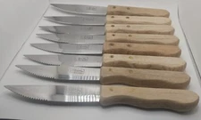 VTG Rogers By Stanley Roberts"8" Knives Carving Steak Stainless Steel Cutlery 