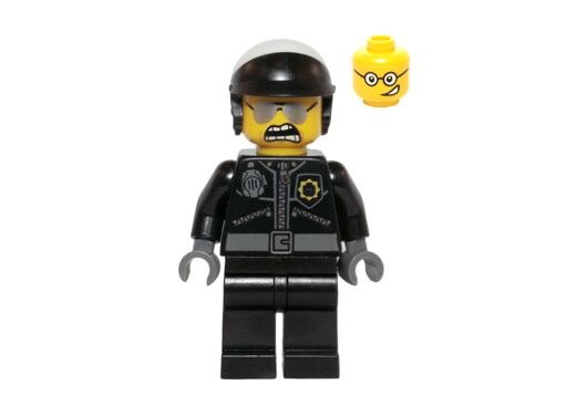 Lego Bad Cop 70819 71213 Head with Crooked Smile The LEGO Movie
