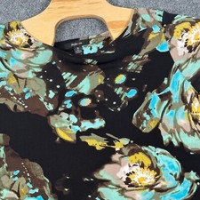 Style & Co. Floral Print Chic Dress 3/4 Sleeve Stretch Casual XL Boho Soft Comfy