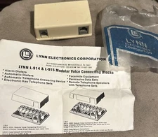 Vintage Lynn Electronics Corp L-915 + 915 Modular Voice Connecting Block *NEW