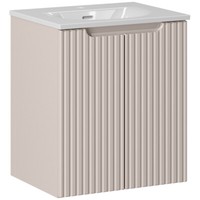 Waschtischunterschrank 51 Cm Unterschrank Waschbecken Kaschmir Beige Badezimmer