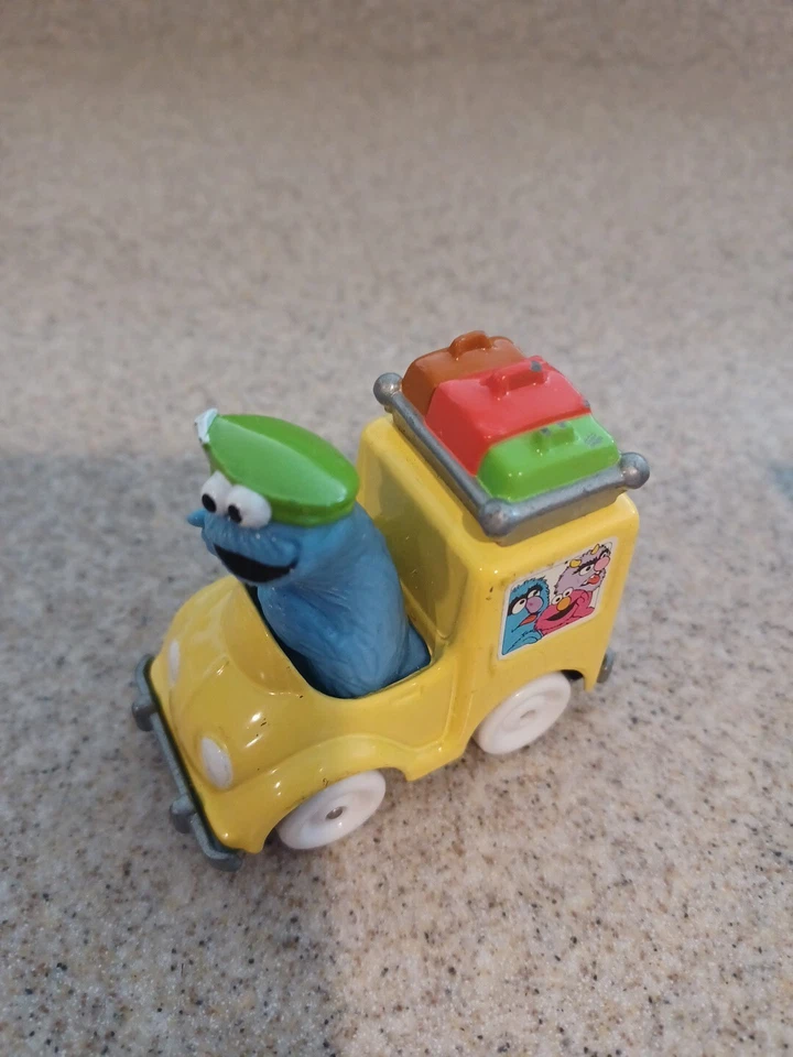 Lote de 3 Coches de Juguete Vintage Playskool Diecast Plaza Sésamo Big Bird/Cookie Monst Foto 3 de 4