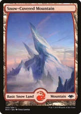 Snow-Covered Mountain FULLART 1x MtG Modern Horizons MH1 SP/NM