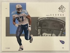 2001 SP Authentic Eddie George Sample Card #EG NFL Football Tennessee Titans