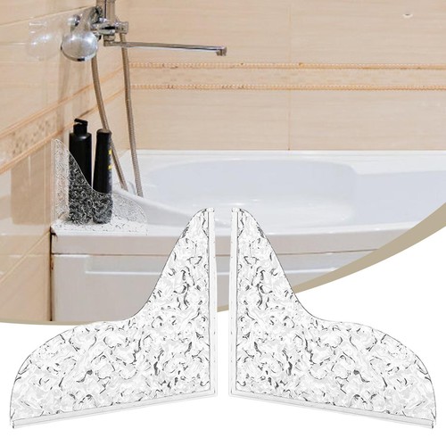 2pcs Bath Tub Shower Splash Acrylic Tub Corner Guard Bathtub Edge Guard