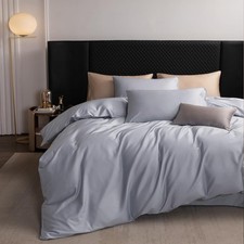 Duvet Cover Set 100 Extra Long Staple Cotton 600 Thread Count Silky Sateen S...