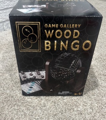 Game Gallery Wood Bingo Complete Board Game Classic Theme Wooden Components