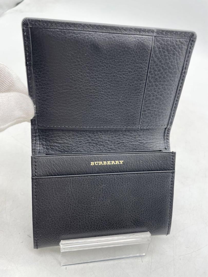 小物 BURBERRY business card holder Burberry Business Card Holder case Leather Business bi-fold
