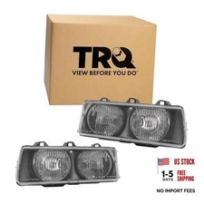 2 Piece Headlight Assembly Set Driver Passenger Side Compatible HLA74258