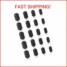 Ferrite Ring Core Black RFI EMI Noise Suppressor Cable Clip-20Pcs