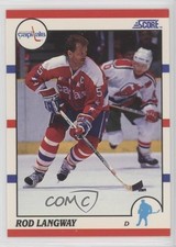 1990-91 Score 100 Hottest Players and Rising Stars Rod Langway #11 HOF 0q3