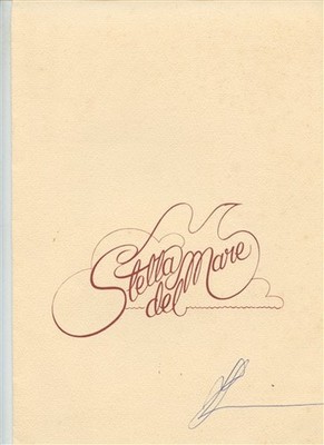 Stella del Mare Italian Restaurant SIGNED Menu 1980's