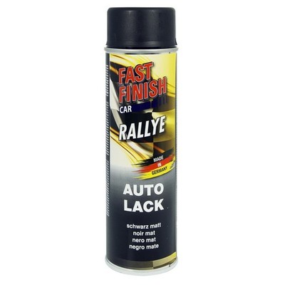 Rallye Lack schwarz matt FastFinish Spray 500ml