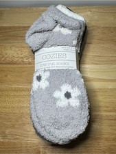 Cozies Women's 4-10 Low Cut Fuzzy Socks 6-Pack Comfy Loungewear Neutral Cozy