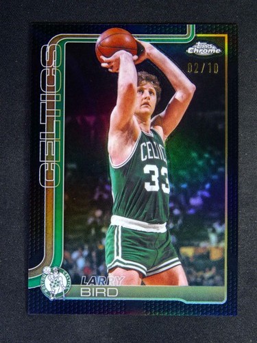 2025-26 Topps Chrome Update Larry Bird #143 Black Border /10