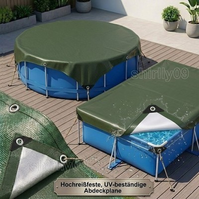 TANBURO  Solar Poolabdeckung Pool Abdeckplane Abdeckung Solar Plane Solarfolie