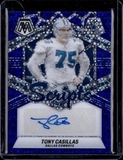 2024 Panini Mosaic #SC-TCS Tony Casillas Scripts No Huddle Blue