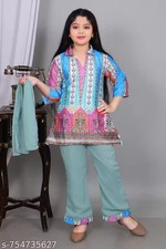 Kids Rayon kurta pajama set For festivals and Daily wear