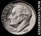 1955 Silver Roosevelt Dime - Choice Gem Brilliant Unc  Lustrous  #K1542