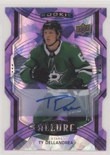 2020 Upper Deck Allure Rookie SP Purple Diamond 9/10 Ty Dellandrea #140 Auto 3h1