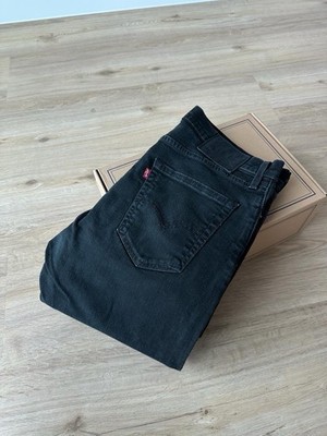 Levi's 512 Jeans Herren Größe 33/36 Schwarz Slim Fit