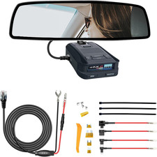 Radar Detector Rearview Mirror Rod Mounting Bracket and Radar Direct Power Cord