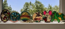6 Vintage 70 s 80 s Plastic Resin Window Sun ...
