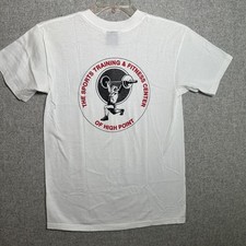 Vintage T-Shirt Tee Short Sleeve Platinum Plus Large USA High Point Gym Single