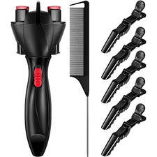 7 Pieces Automatic Braider Set - Electronic Braid Maker, Hair Twister with Comb