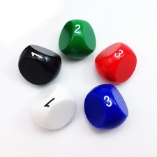 Bescon Polyhedral Dice 3-sided Gaming Dice, D3 die, D3 dice,3 Sides Dice, 3 Side