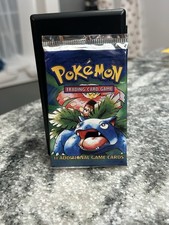 Pokémon 1999 TCG Set Base Booster Pack Sigillato 20.68G Venusaur Art!! Confezione Luce